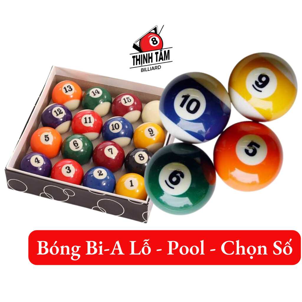 [THỊNH TÂM] Bóng Lẻ Bida Lỗ - Bóng Bi-A Pool Bình Dân [Bóng Bida Lỗ Số ]