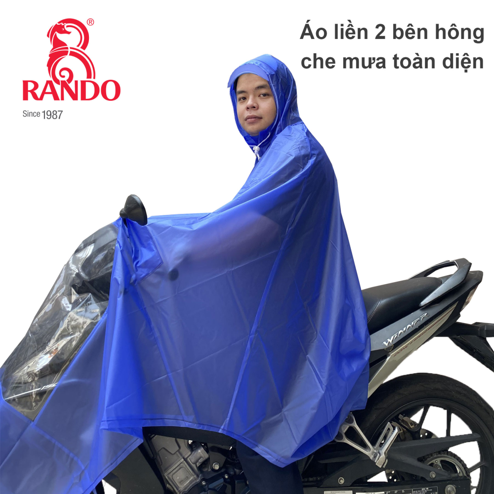 ÁO MƯA ENCIR TRONG MÀU (Giao màu ngẫu nhiên)