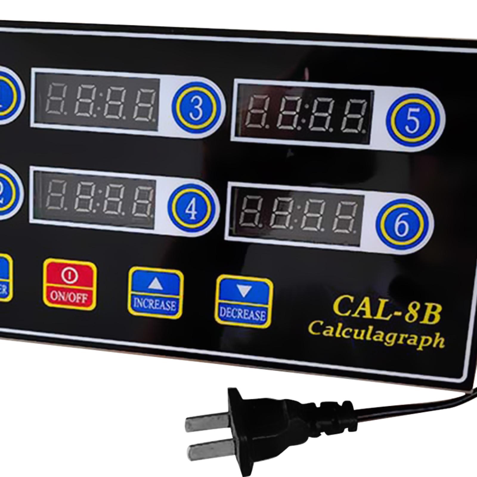 Delicacy Kitchen Commercial 6 Channels Digital Kitchen Timer Adjustable Restauran Timer Cooking Timer