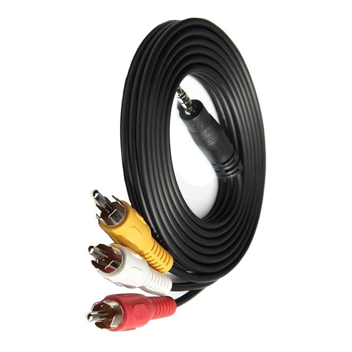 Cáp AV 1 Đầu Ra 3 Đầu Hoa Sen AV 1.8m