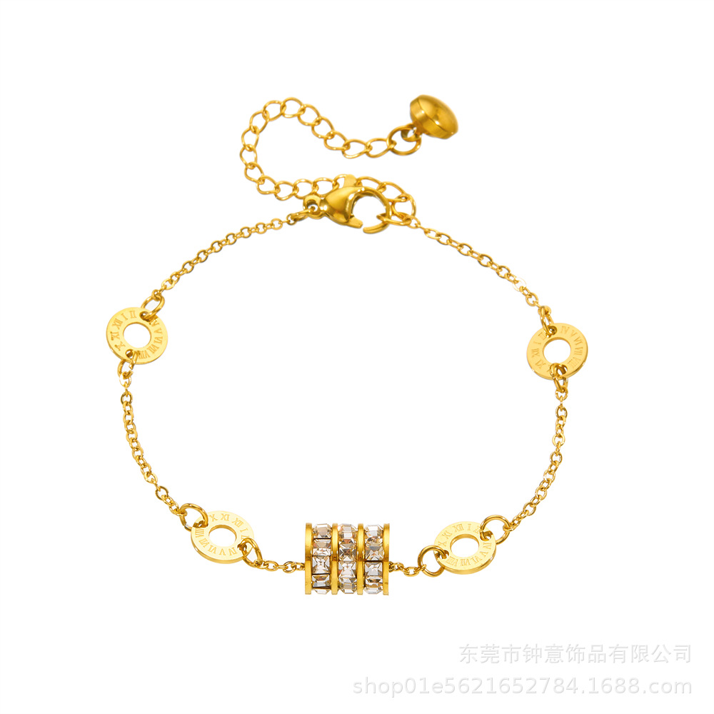 %E3%80%90Best%20Price%20Guaranteed%E3%80%91Roman%20Numerals%20Small%20Man%20Waist%20Titanium%20Steel%20Bracelet%20Women's%20Golden%20Rose%20Color%20Distinctive%20Jewelry%20-%20Image%205