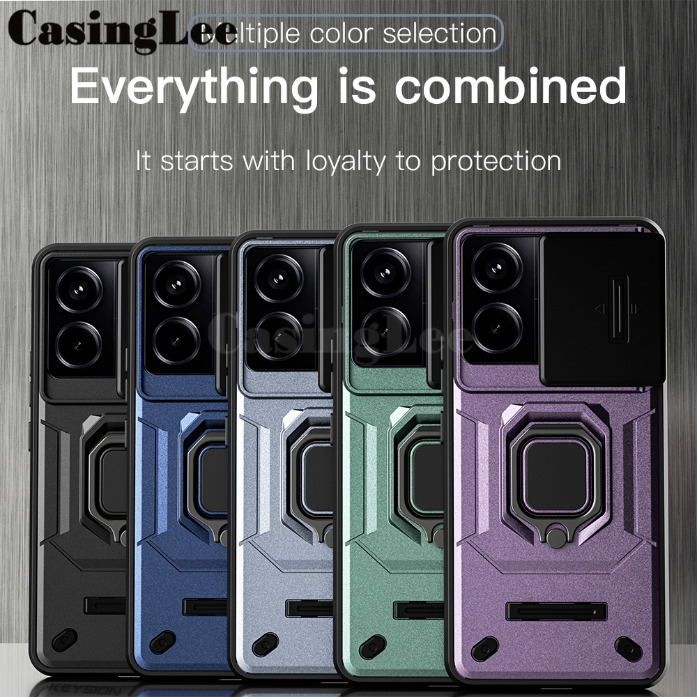 For Xiaomi Poco X6 NEO case Armor Ring Case Cover adsorb Car Holder Shockproof Camera Protection For Xiaomi Poco X6 NEO Back Cover Phone cases. 