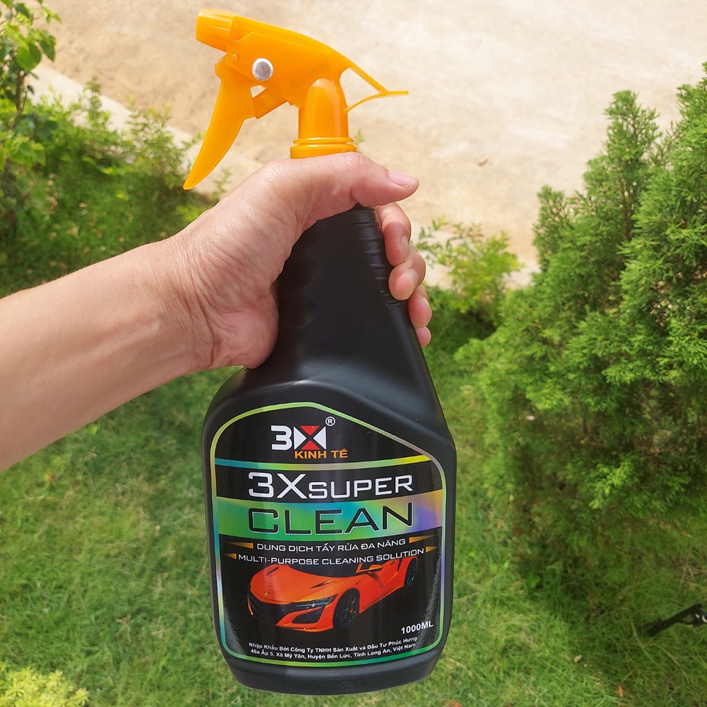 DUNG DỊCH RỬA XE TẨY DẦU MỠ 3X SUPER CLEAN 1000ML