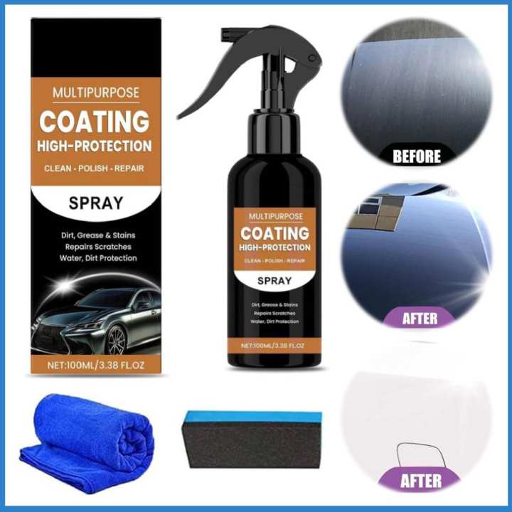 Phun phủ xe ô tô nhanh với khả năng bảo vệ cao để tăng sửa chữa vết xước và bóng, thích hợp cho bề mặt xe màu trắng và kim loại