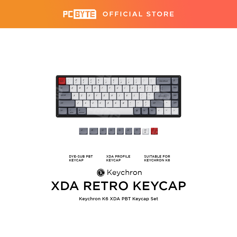 Keychron Retro XDA Profile PBT Keycaps Set [For K2/K6] | Lazada