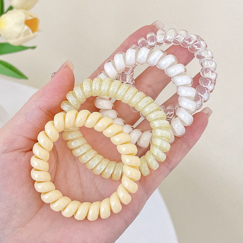 Set of high elastic, durable hair bands for women, 4 pieces.