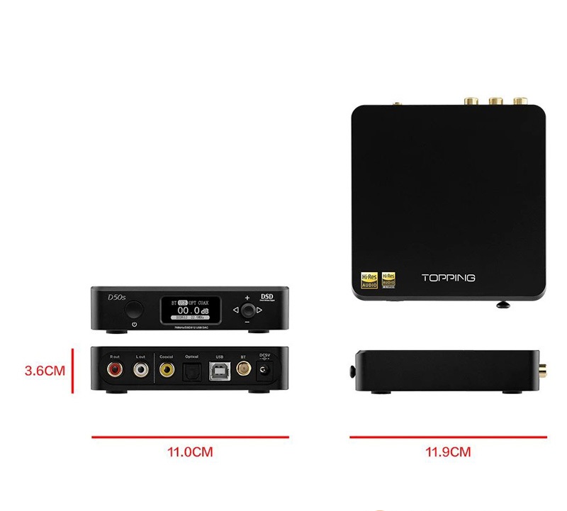 Đầu Giải Mã Âm Thanh DAC TOPPING D50S