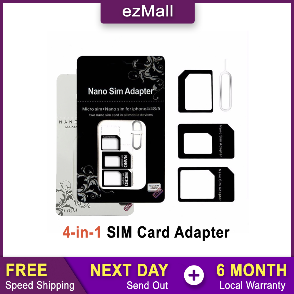 4 In 1 Pack Nano Micro Standard Sim Cards Adapter For All The Mobile - View #13