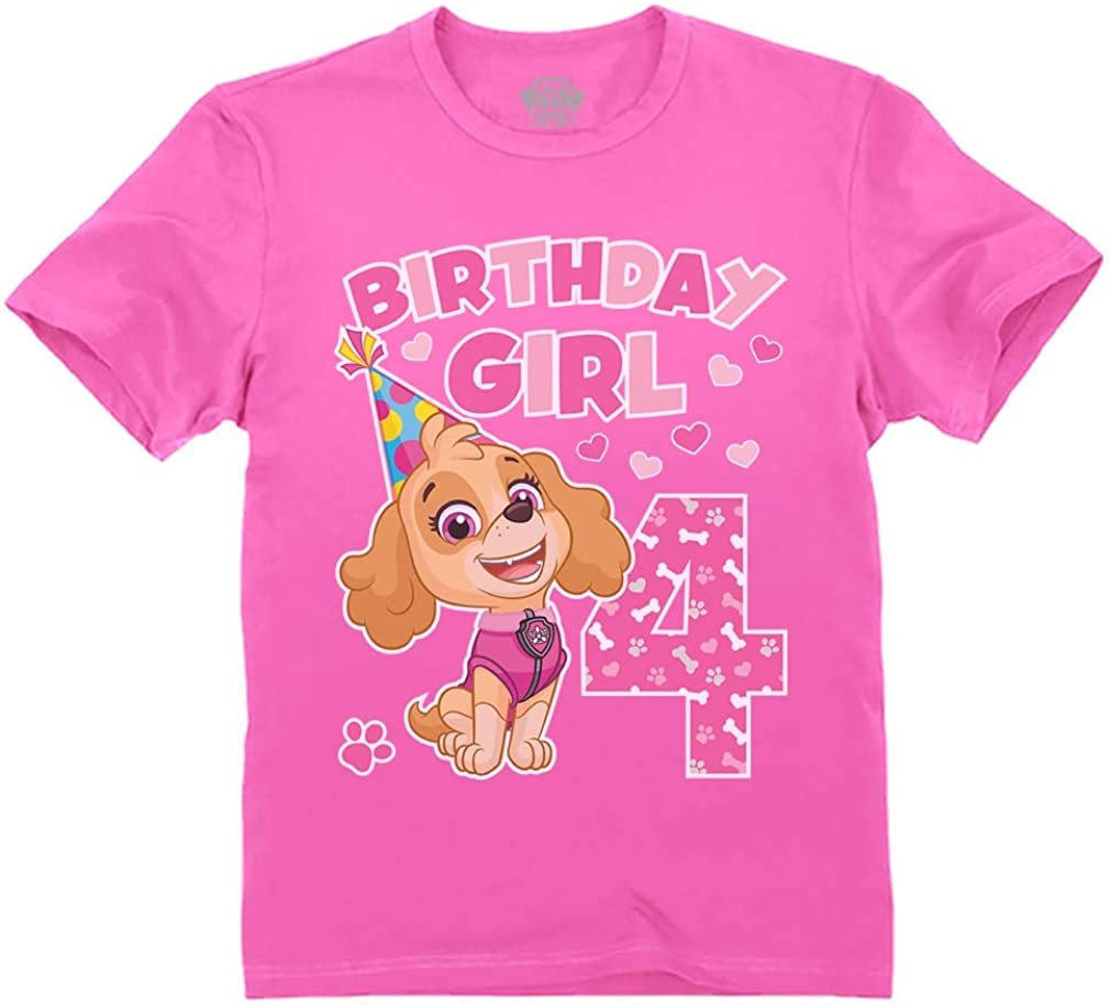 paw patrol 4th birthday shirt