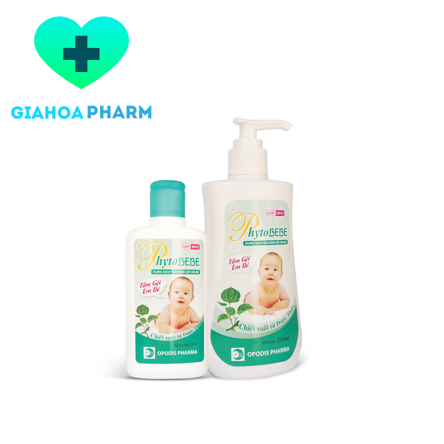 Dung dịch tắm rôm sảy cho em bé Phytobebe