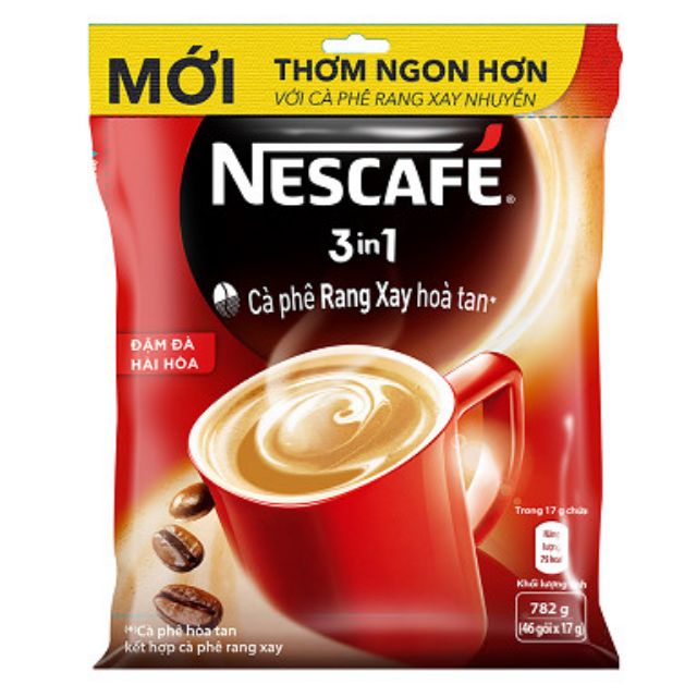 BỊCH NESCAFE ĐẬM ĐÀ HÀI HOÀ 46gói x 20gr