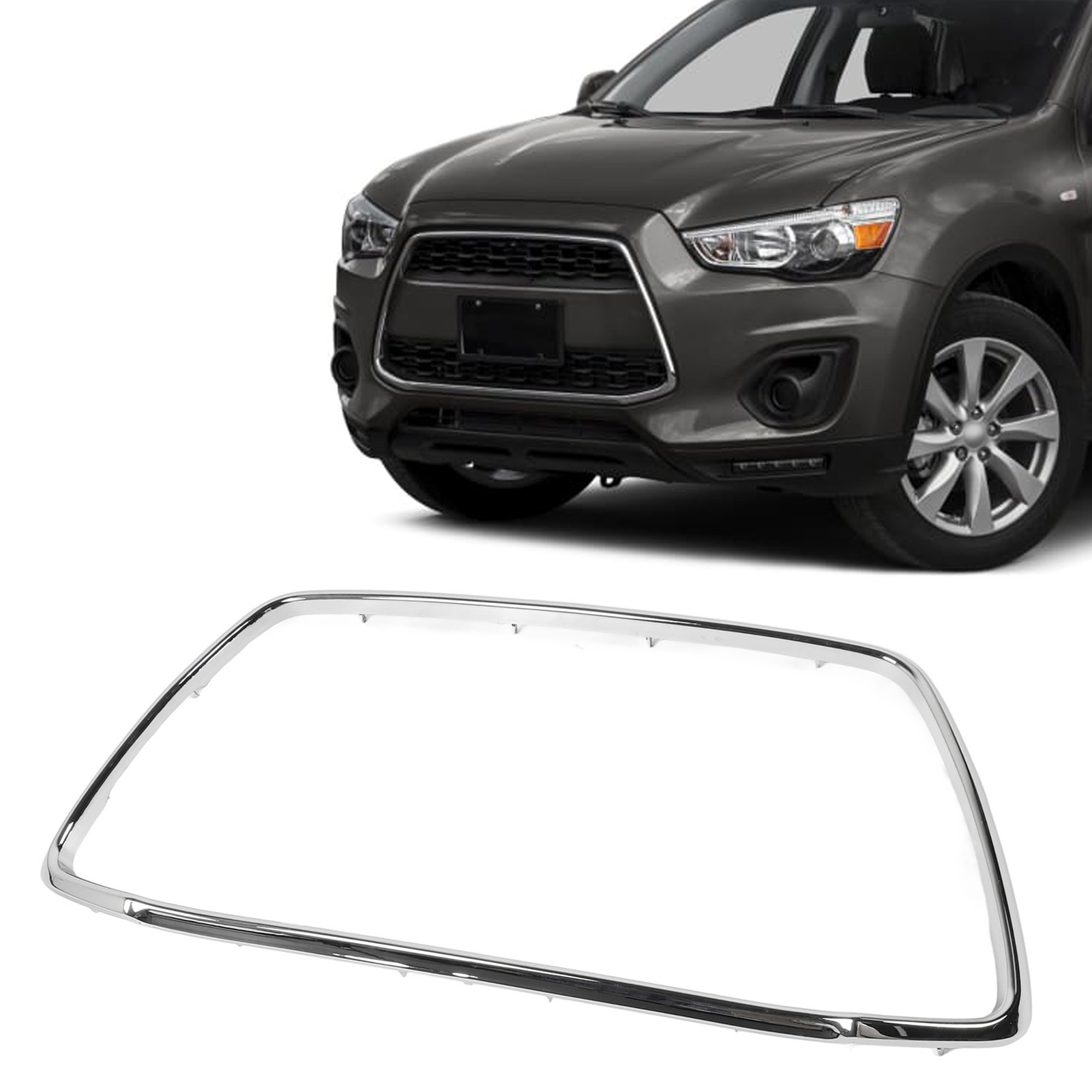 thumbnail interactive-video image 1 of Front Upper & Lower Mesh Grille For 2013-2015 Mitsubishi Outlander Sport RVR 1 of 2