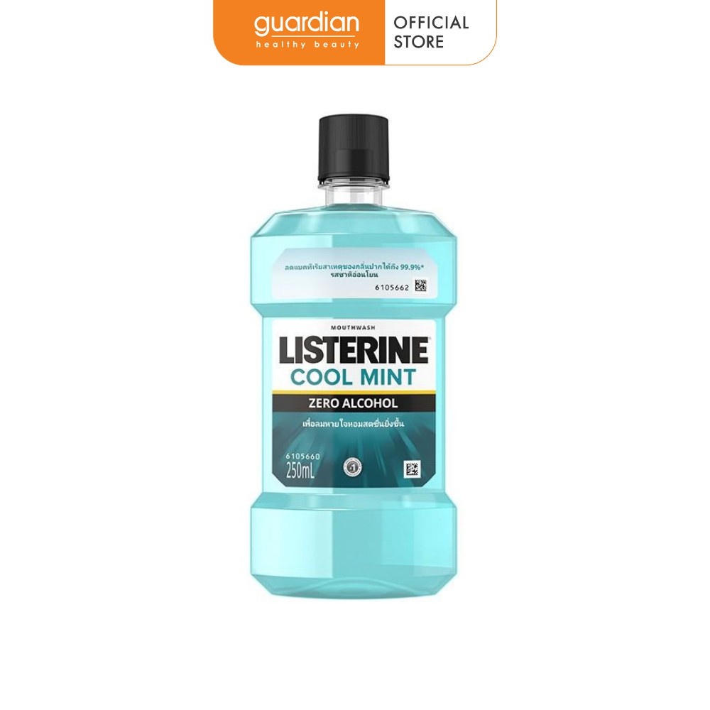 Nước Súc Miệng Không Cay Cool Mint Zero Alcohol Listerine 250Ml