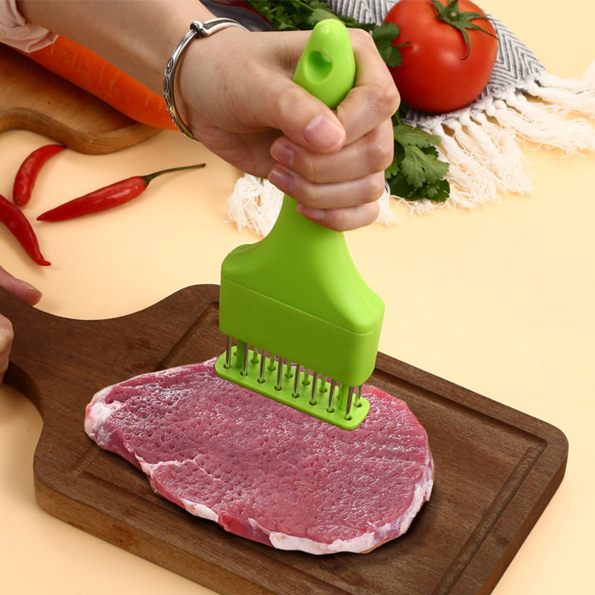 Chuyên Nghiệp Kim làm mềm thịt thép không gỉ bít tết Tenderizer búa dụng cụ nhà bếp dụng cụ nấu ăn xương sườn ngắt thịt Beater