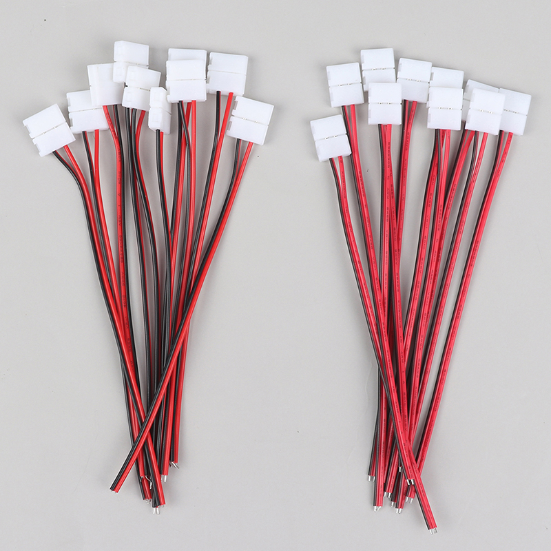 10%20Pcs%202%20Pin%20Power%208mm%2010mm%20LED%20Strips%20Lights%20Connector%20Splice%20Clip%20For%20SMD%20-%20Image%208