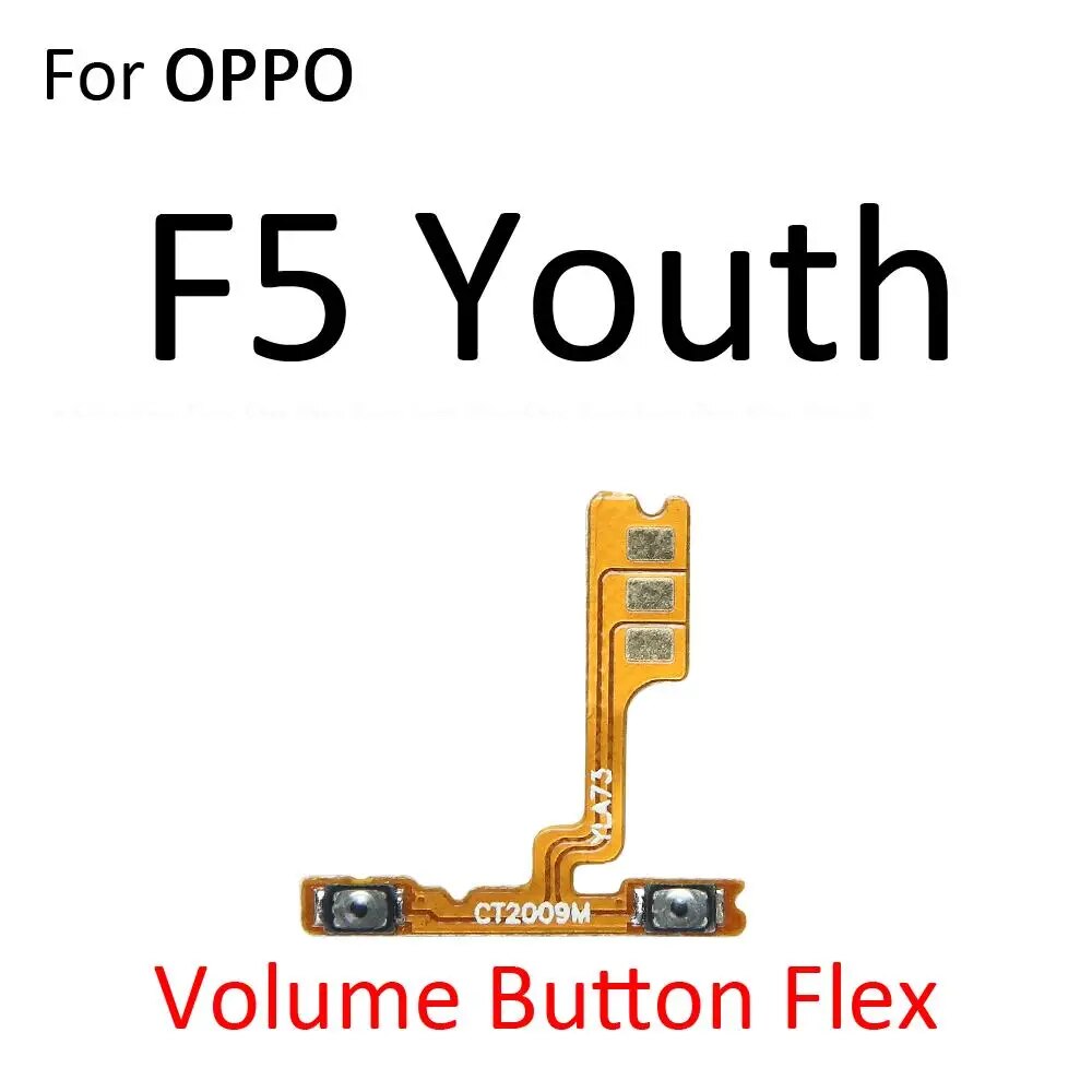 NEW Switch Power ON OFF Key Mute Silent Volume Button Ribbon Flex Cable For OPPO F1 F1s F3 Plus F5 Youth F7. 
