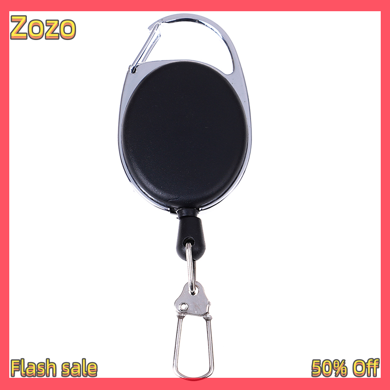 Zozo ✨Ready Stock✨ 1 Pcs Recoil extendable key chain ring clip pull keyring retracting