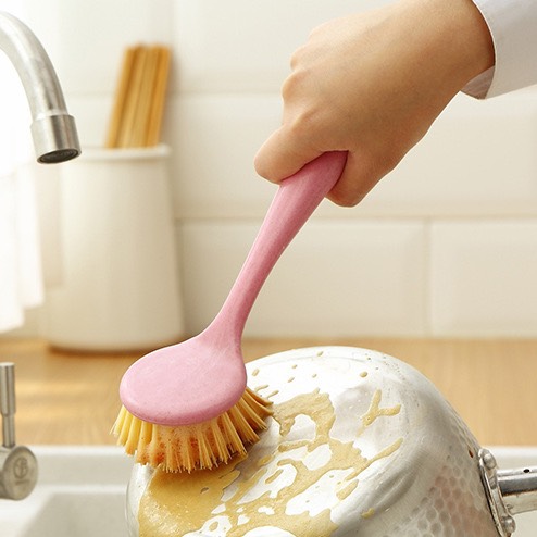 Cọ rửa lông cước dày cứng có cán tiện dụng