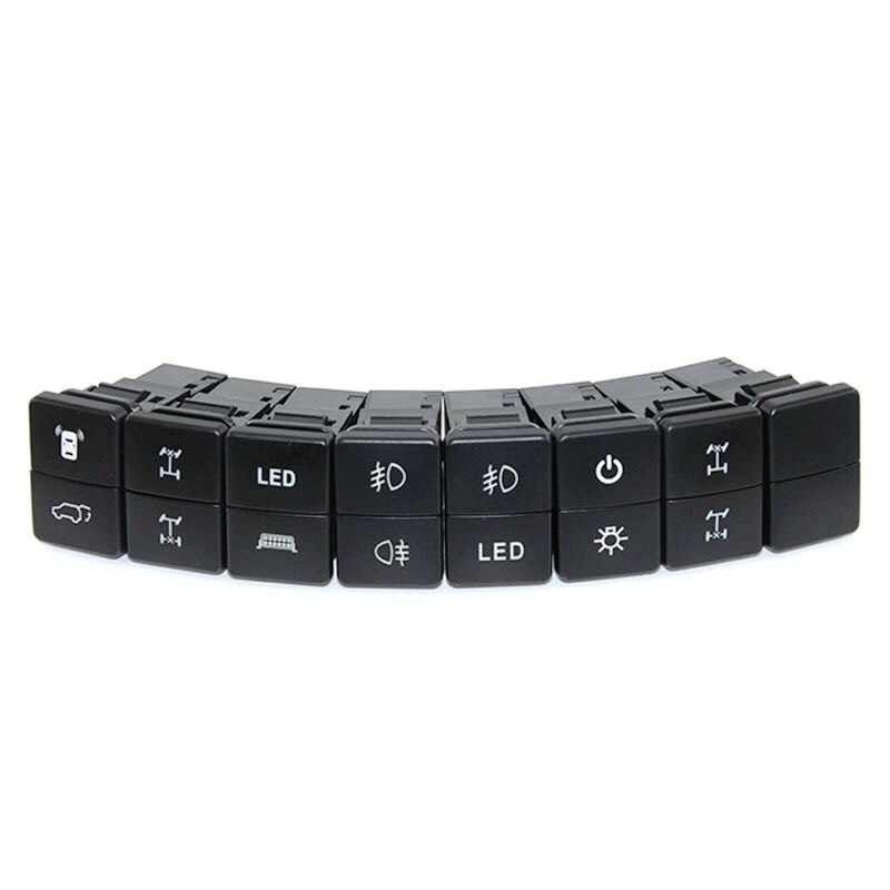 1pc Car Dual Key Switch Dual Switch Fog Lights Radar Power LED Headlight Switch Button for Mitsubishi Outlander L200 ASX 2020