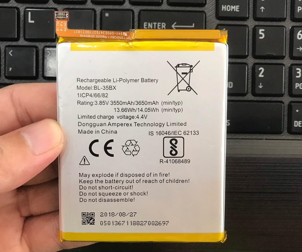 Pin VSmart Active 1 Plus BL-35BX bảo hành đổi mới