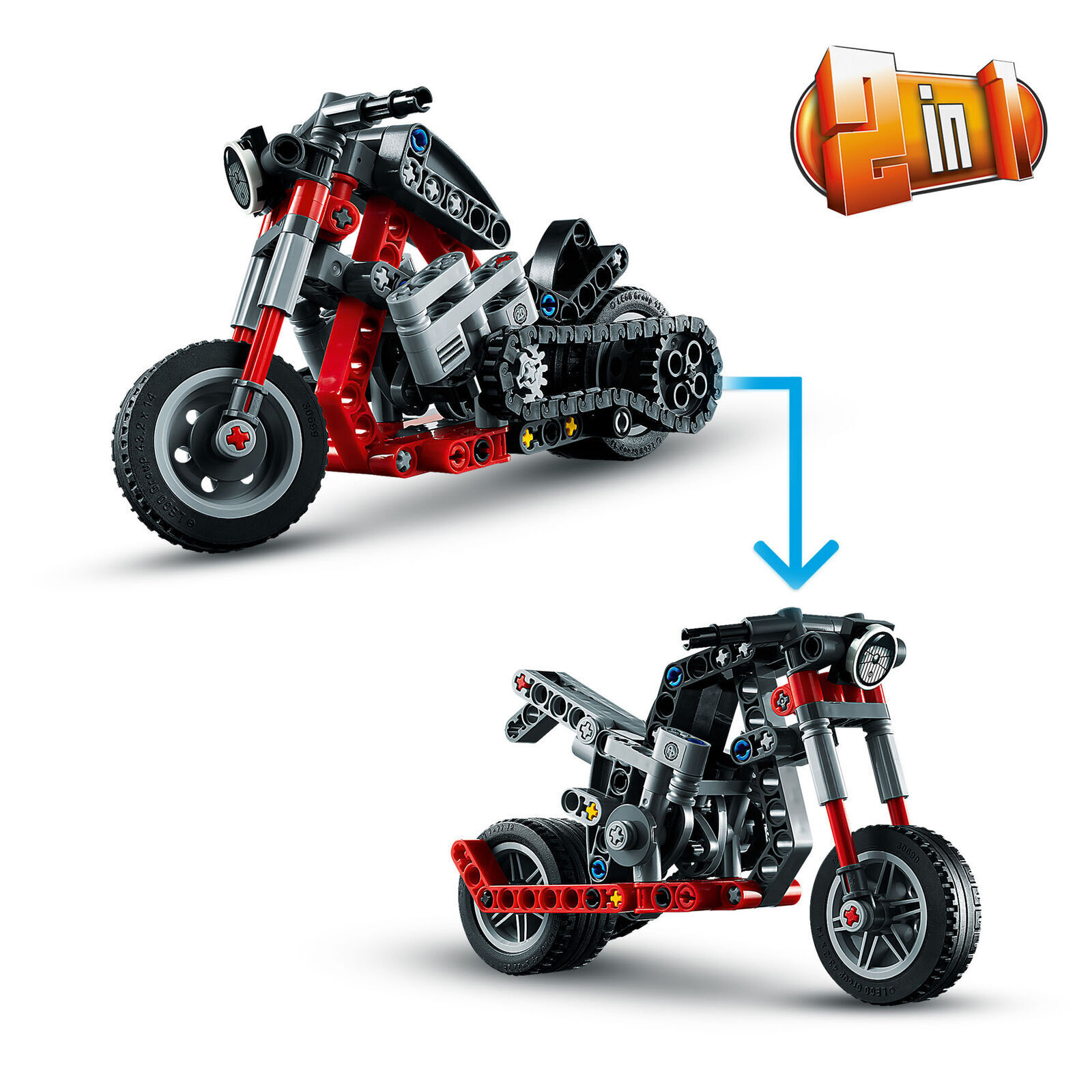 Bộ lắp ráp Xe Mô Tô Độ - LEGO Technic 42132 (163 Chi Tiết)
