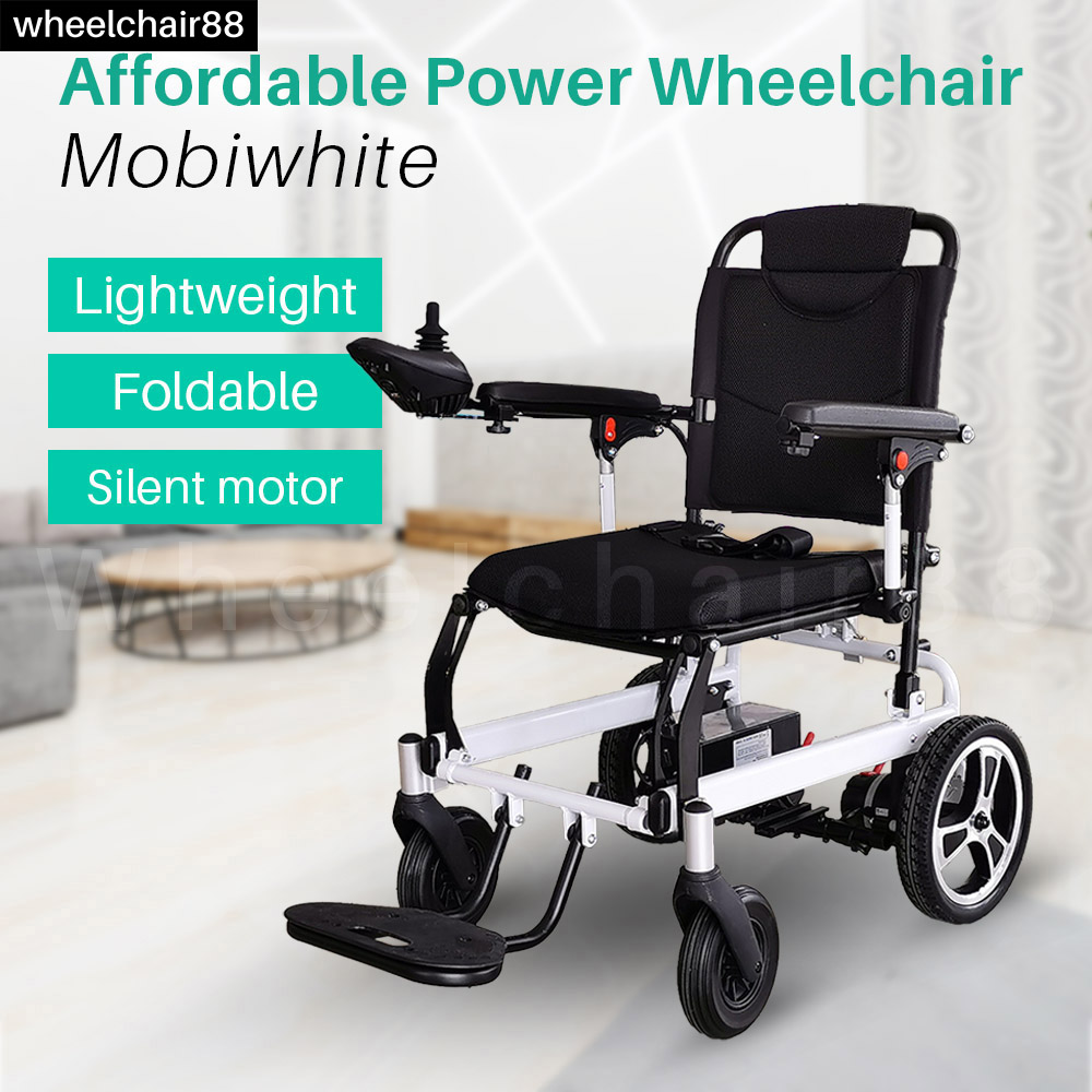 Foldable Power Wheelchair, Silent Motors, Lightweight, Aluminum Alloy ...