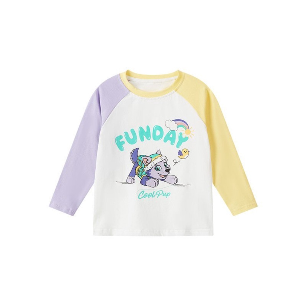 Áo thun dài tay cho bé gái vải 100%cotton hãng dollarkids