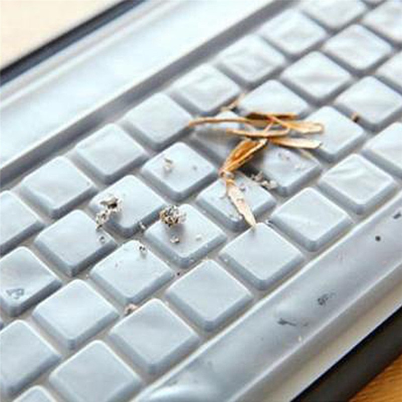 1PC Soft Silicone Keyboard Cover For Universal Desktop Computer Anti-dust Keyboard Cover Case Transparent Clear Protecter Film