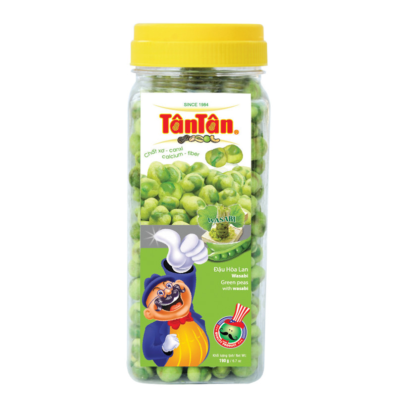 Combo 2 hũ Đậu Hòa Lan Wassabi Tân Tân (190g /hũ)