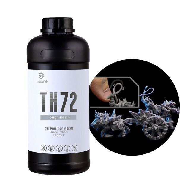 Resione Flexible Tough Th72 3d Resin With Long Lasting Toughness And High Elongation For Elegoo Anycubic Resin 3d Photon Resin