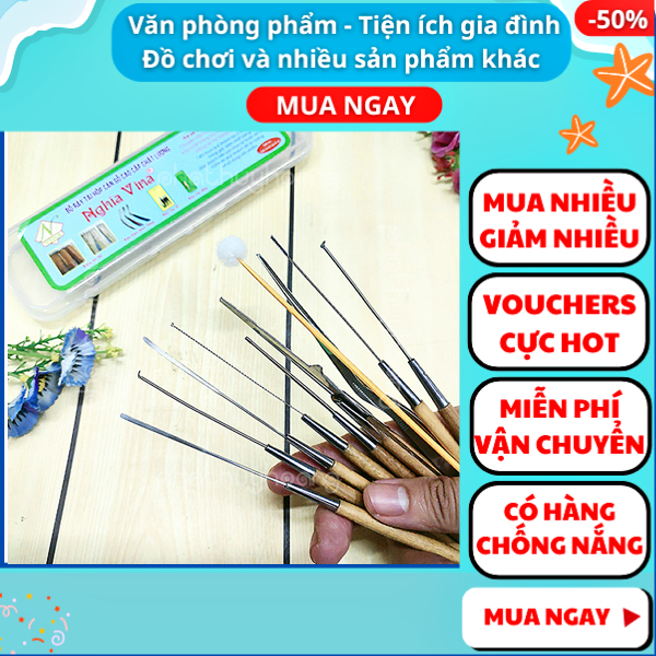 Hộp 10 cây ráy tai chất lượng cao, tiện lợi và giá rẻ ✔️ bộ ráy tai cao cấp ✔️ bộ ráy tai inox ✔️ bộ lấy ráy tai ✔️ bộ dụng cụ lấy ráy tai ✔️bộ lấy ráy tai 10 món ✔️ Aplusmart