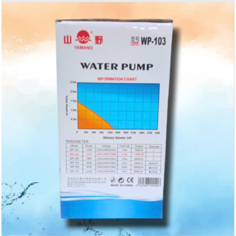 Pompa aquarium kolam YAMANO WP 103