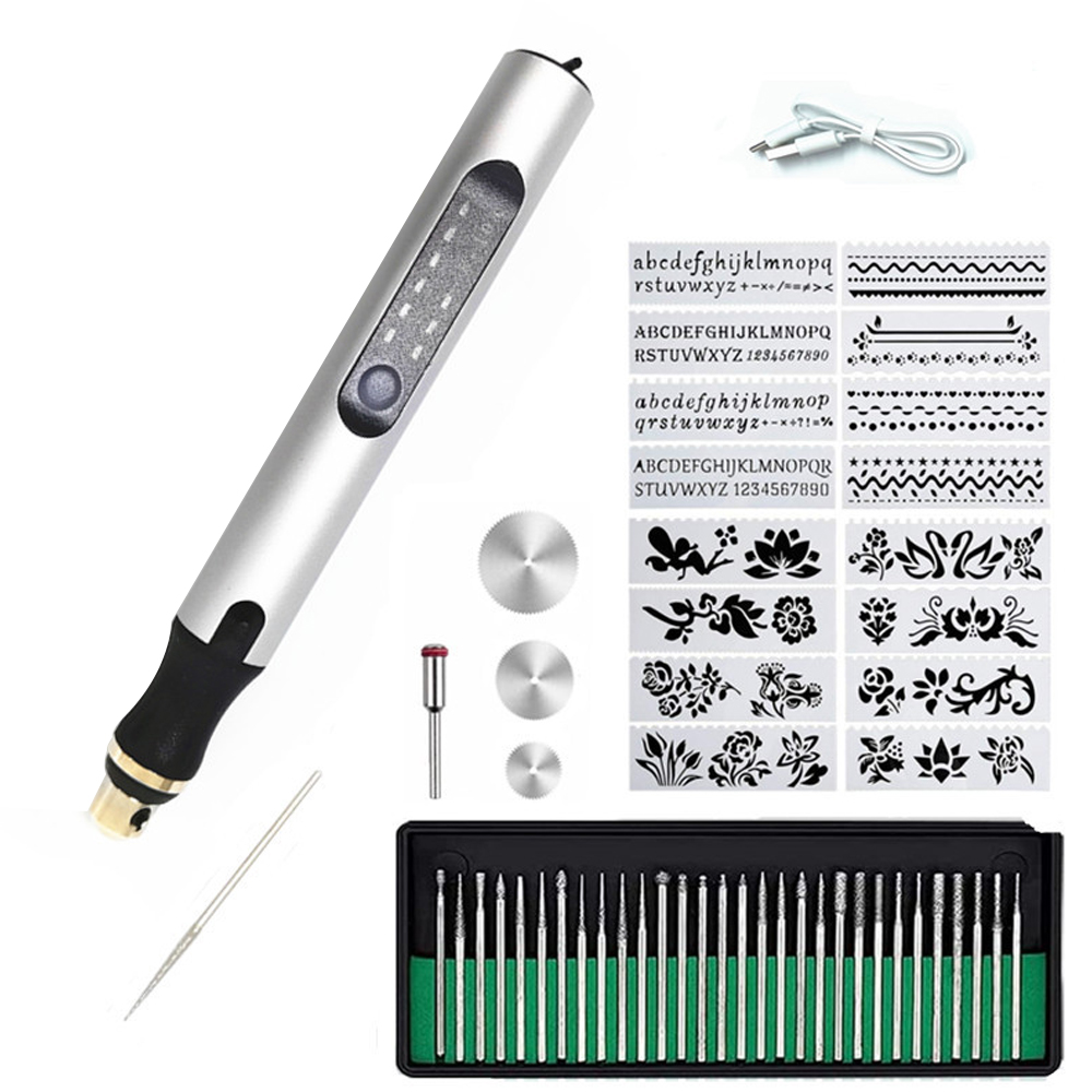 Rechargeable Cordless Mini Engraver Pen DIY Engraving Tool Kit For Metal  Glass Ceramic Plastic Wood Jewelry