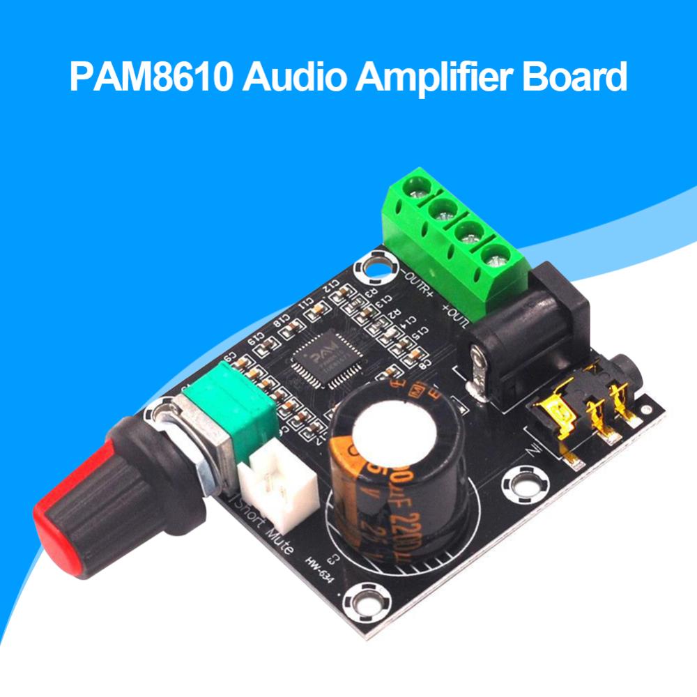 Pam8610 Lớp D âm thanh kỹ thuật số bảng khuếch đại 15W + 15W âm thanh stereo Bộ khuếch đại điện 12V
