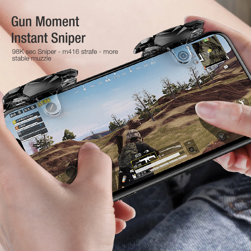 BlueWow X10 L1R1 Gaming Trigger Controller Metal PUBG Mobile Controller Mobile Game Auxiliary Artifact