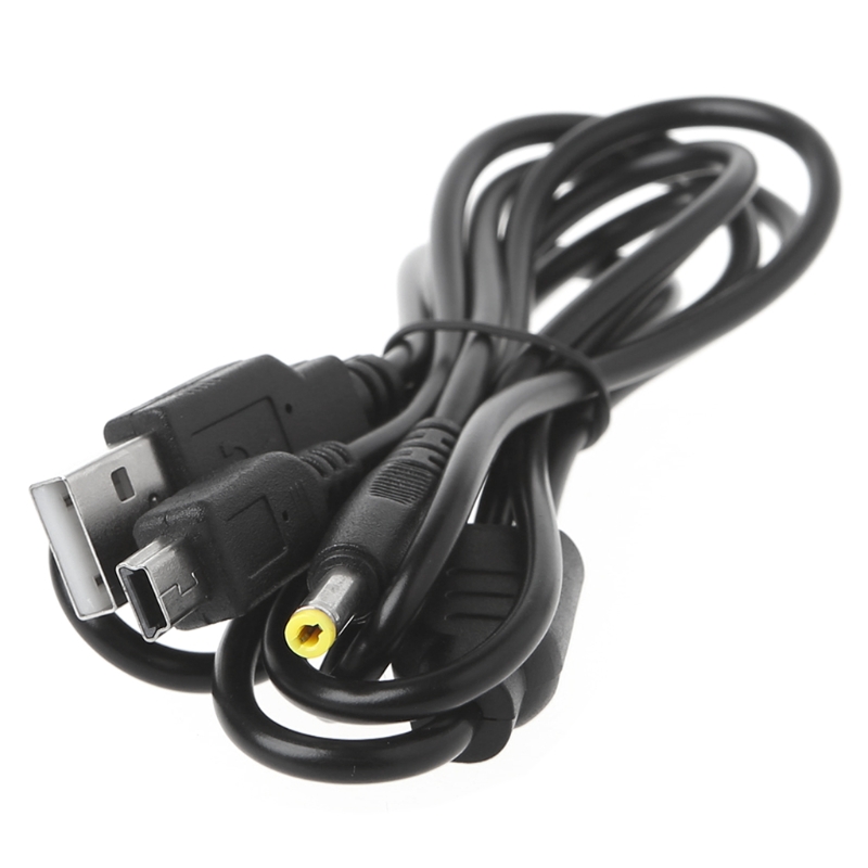 1.2m/3.94ft 2-in-1 USB Data Cable Charging Cord Lead for PSP 2000/3000 Console