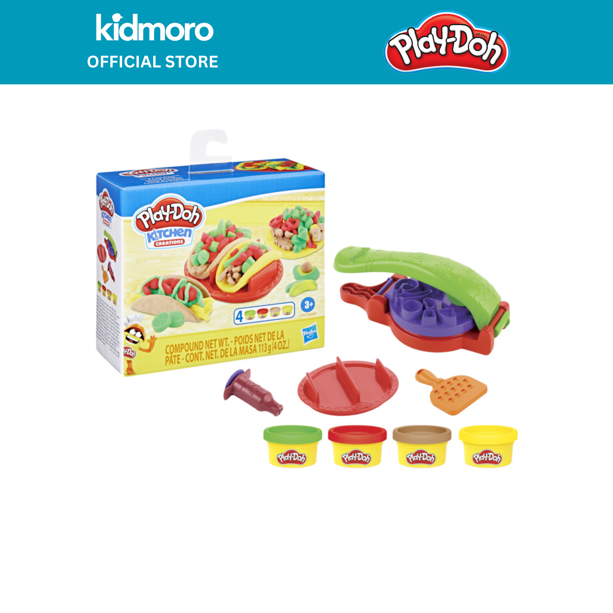 Play-Doh Kitchen Creations Foodie Favorites Assortment, Taco Time