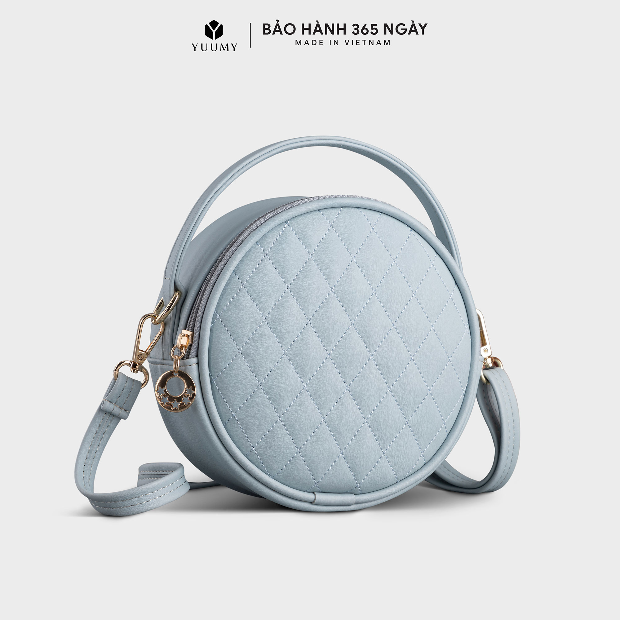 Túi đeo chéo nữ chần bông họa tiết quả trám YUUMY Seasand YN129