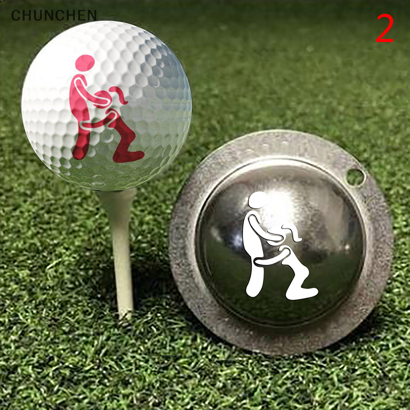 💖CHUNCHEN Mô hình đánh dấu bóng golf sáng tạo mẫu đánh dấu bóng dụng cụ căn chỉnh