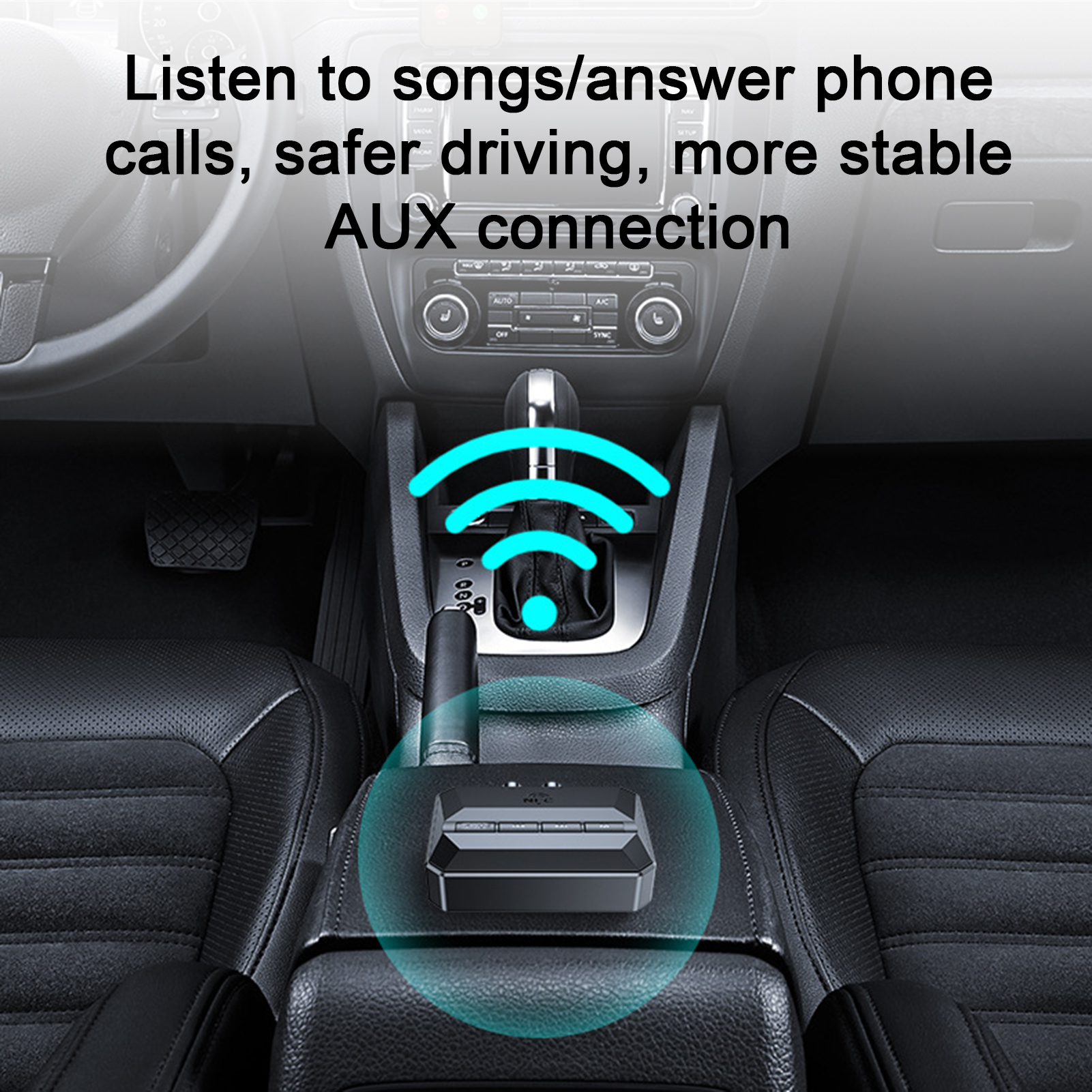 Bluetooth-compatible Music Receiver Wireless Speaker Adapter Wireless Audio Receiver with Nfc Hifi Stereo Sound Usb/tf Card Play Multi-interface Low Latency Bluetooth 5.3 Adapter
