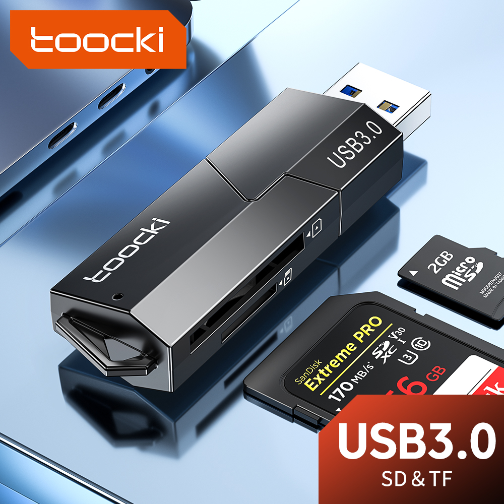 Toocki Đầu đọc thẻ USB3.0 Để SD Micro SD thẻ nhớ TF Adapter Cho PC phụ kiện máy tính xách tay Đa Thông Minh Cardreader Đầu đọc thẻ