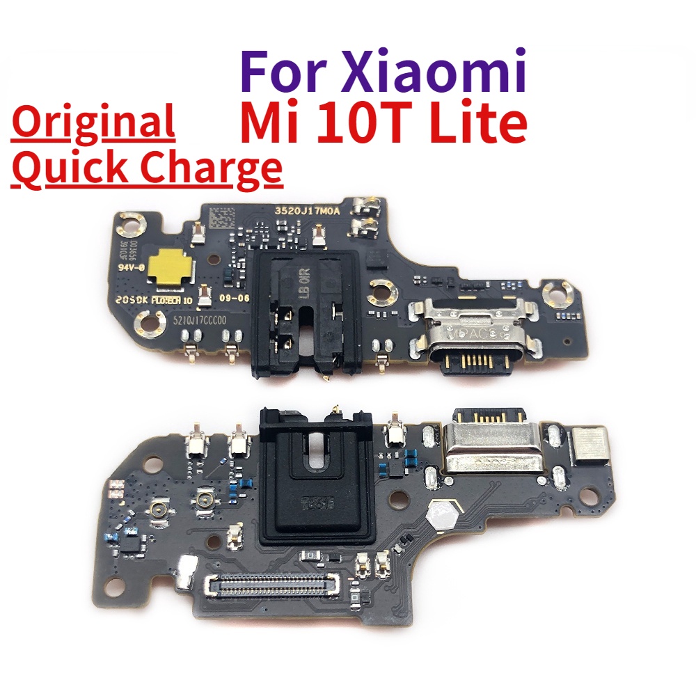 For Xiaomi Mi 10T Lite Micro USB Charger Dock Connector Charging Port Microphone Flex Cable Replacement Parts