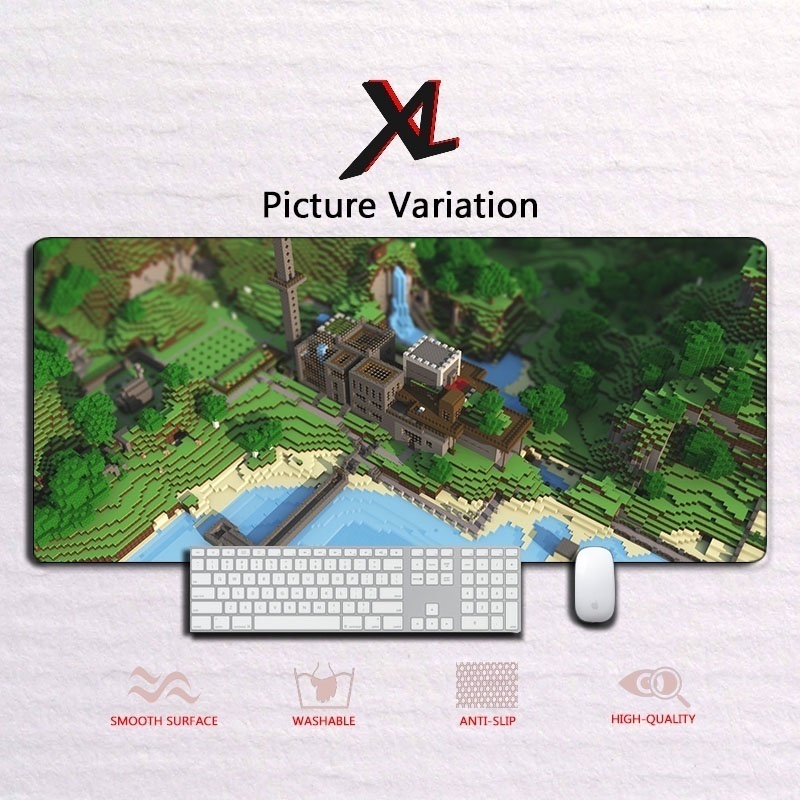 เมาส์ Minecraft ส่วนบุคคล Pad เกมขนาดใหญ่ 90 x 40 ซม. โต๊ะขนาดใหญ่พิเศษ ...