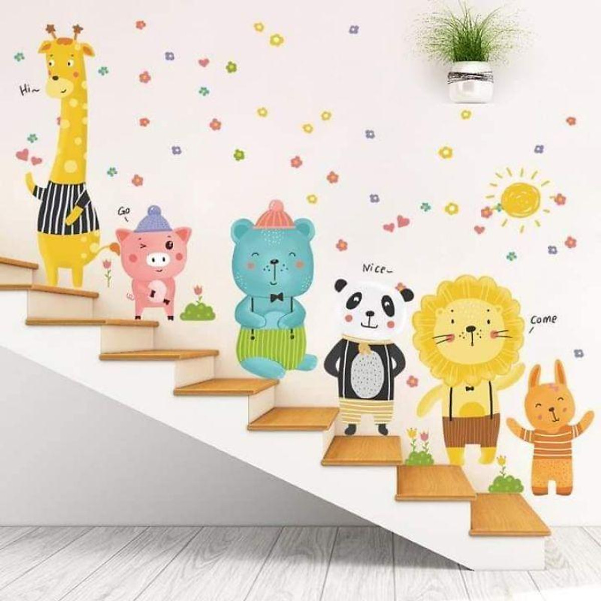 DECAL DÁN TƯỜNG CÁC LOẠI ĐỘNG VẬT 2