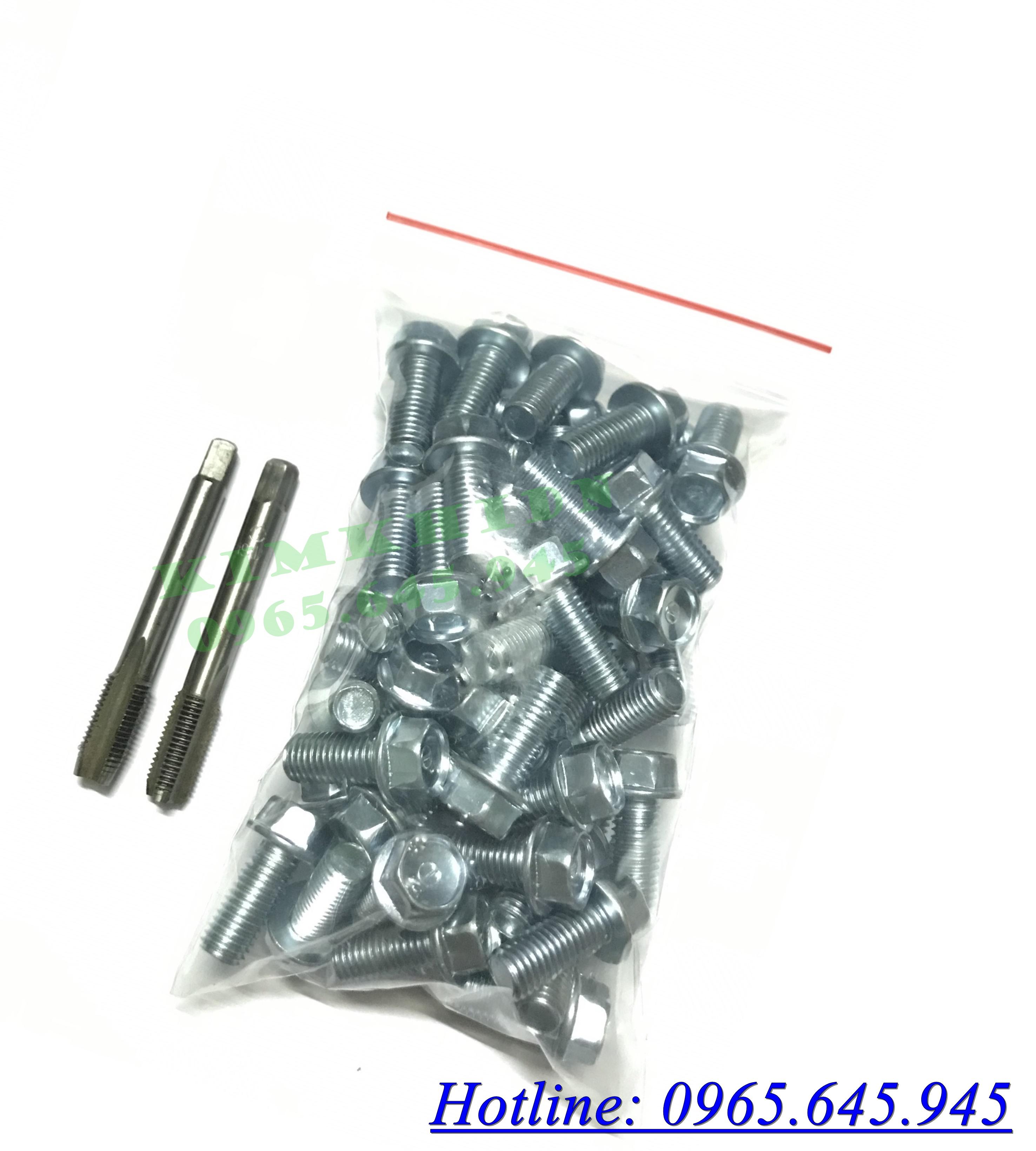 ốc 9 ly cấy để chân xe máy khắc phục trờn ren