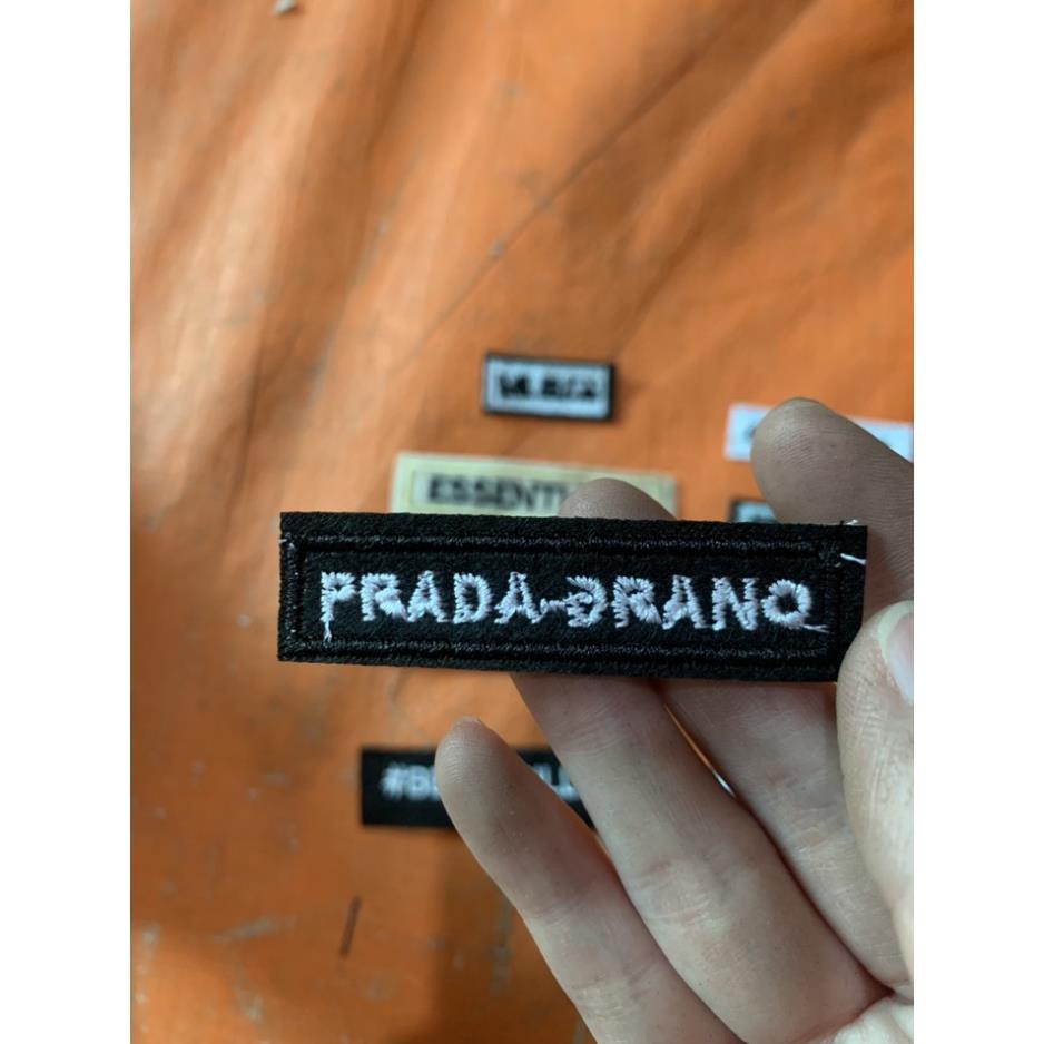 Miếng Sticker Thêu Ủi chữ miu miu