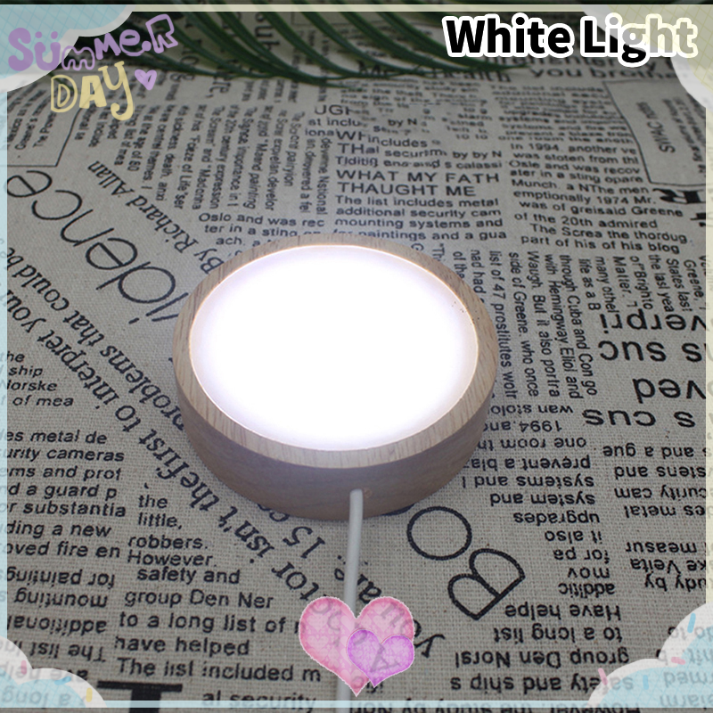 Đế đèn Led bằng gỗ đế đèn ban đêm đế đèn bằng gỗ trang trí trưng bày Giá trưng bày xoay đèn LED USB