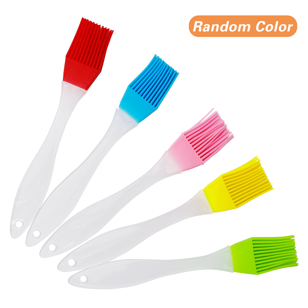 Silicone Grill Oil Brushes / Heat Resistant Food Grade Silicone Brush / Soft Barbecue Brush / High Temperature Baking BBQ Brush /Bakeware Bread Cook Brushes