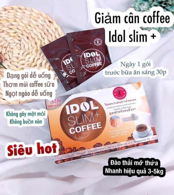 Cà phê giảm cân Idol Slim + Coffee X2 giảm mạnh Thái Lan