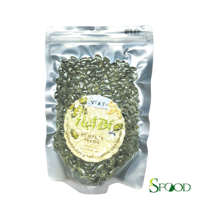Hạt bí tách vỏ Sfood 500gram